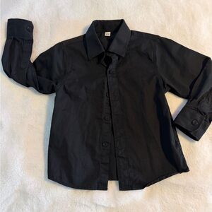 Amazon Kids Black Button Down Shirt